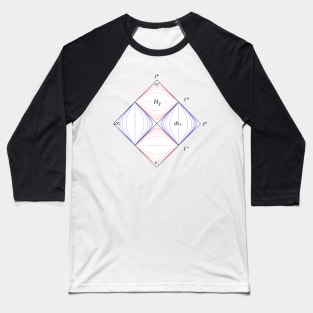 Penrose Diagram, general relativity Baseball T-Shirt